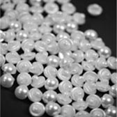 Füles pityke gomb 8 mm - WHITE (fehr)